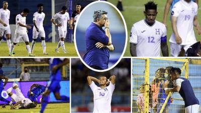 Las imágenes de decepción de la Selección de Honduras tras perder (1-2) contra Curazao en el estadio Olímpico por la segunda jornada de la Liga de Naciones de la Concacaf.