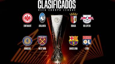 Los 8 equipos clasificados a los cuartos de final de la Europa League.