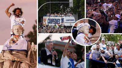 El Real Madrid, que no pudo celebrar hace dos temporadas la consecución de la Liga Española a causa del Covid-19, se reencontró con la diosa Cibeles para celebrar por fin junto a su afición, esta vez su trigésimo quinto título liguero y, de paso, a convencerse en conjunto de remontar el próximo miércoles al Manchester City y alcanzar la final de la Champions League.