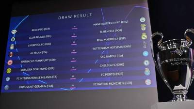 La UEFA sorteó los cruces de los octavos de final de la Champions League.