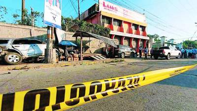 El percance fue en la carretera a Omoa.