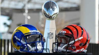 Los Angeles Rams y los Cincinnati Bengals pelearán por el trofeo Vince Lombardi del Super Bowl. Pesa 3,2 kilos de plata.