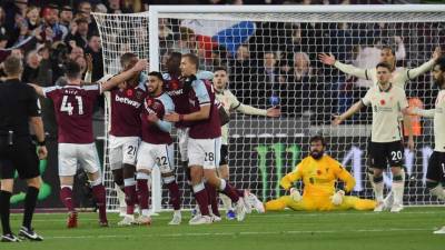 El West Ham United acabó con el invicto del Liverpool.