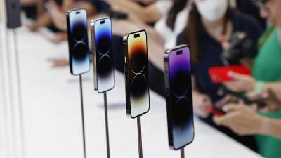 Varios iPhone 14 fueron registrados este miércoles.