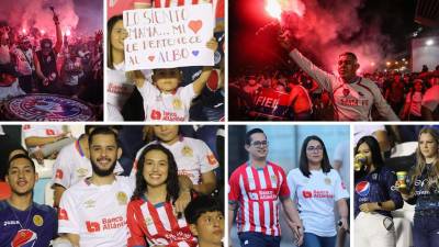 Las imágenes del ambientazo previo al partido Olimpia-Motagua en la vuelta de las semifinales de la Liga Concacaf 2022, en el estadio Nacional Chelato Uclés.