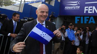 Gianni Infantino estuvo de visita en Honduras en noviembre de 2019.