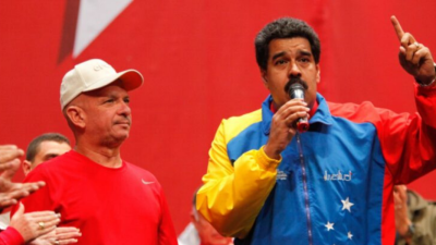Exgeneral Hugo Armando Carvajal y el presidente de Venezuela Nicolás Maduro.