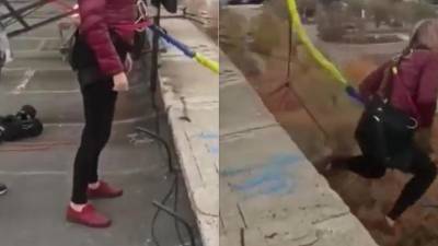 El impactante video se viralizó en las redes sociales.