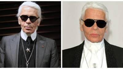 El diseñador Karl Lagerfeld.