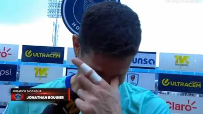 Jonathan Rougier no pudo aguantar las lágrimas y le dedicó el triunfo a su familia.