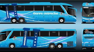 Este es el autobús que usará la Selección de Honduras.