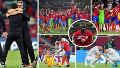 Las imágenes de la celebración de Costa Rica tras vencer (1-0) a Nueva Zelanda en el repechaje intercontinental y clasificar al Mundial de Qatar 2022.