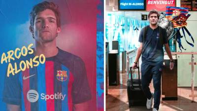 El Barcelona anuncó el fichaje del lateral izquierdo Marcos Alonso.