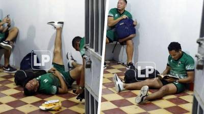 ‘Rambo’ de León realizó un curioso ritual antes de su debut con el San Juan de Quimistán en la Segunda División.