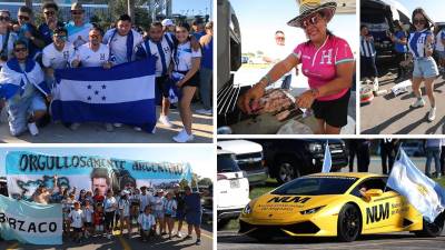 Las imágenes del ambientazo en el partido amistoso entre Argentina y Honduras en el Hard Rock Stadium de Miami. ¡Hay de todo!