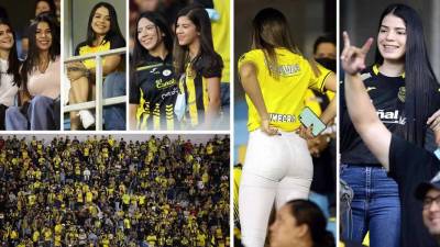 Gran ambiente se vivió en el estadio Morazán con el llenazo de la afición del Real España para el partido ante el Alajuelense de Costa Rica en la ida de semifinales de la Liga Concacaf. Bellas mujeres llegaron.
