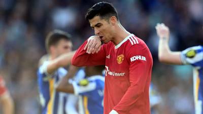 Cristiano Ronaldo no pudo evitar el descalabro del Manchester United contra el Brighton.
