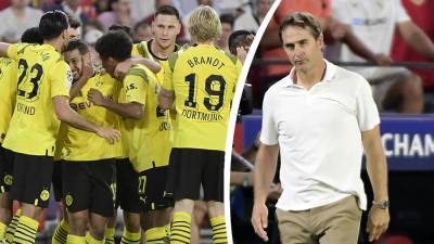 El Borussia Dortmund goleó al Sevilla de Julen Lopetegui en la Champions League.