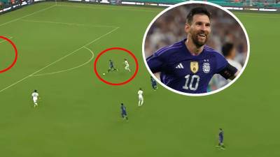 Así marcó Messi su golazo frente a Honduras para el triunfo de Argentina.