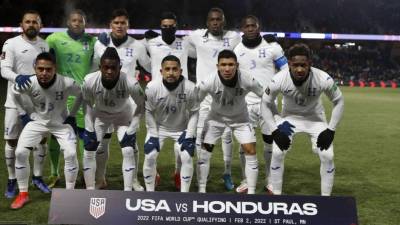 El 11 titular de la Selección de Honduras en el partido contra Estados Unidos.