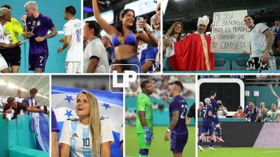 Las imágenes que dejó el partido amistoso que la Selección de Honduras perdió (3-0) contra Argentina en el Hard Rock Stadium de Miami. Messi fue la figura toda su magia y dos goles.