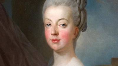 Vista del primer retrato pintado en Francia de la futura reina Maria Antonieta.