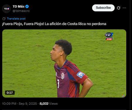 Indignación y enfado en Costa Rica: Exigen salida del Piojo Herrera