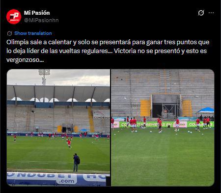 Enfado e indignación por lo que pasó en el Olimpia-Victoria: vergüenza