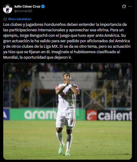 Benguché provoca revuelo en México y piden fichaje; famoso argentino responde