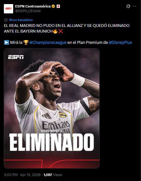 Enfado en Real Madrid por lo que pasó vs Bayern; recibe burlas tras eliminación