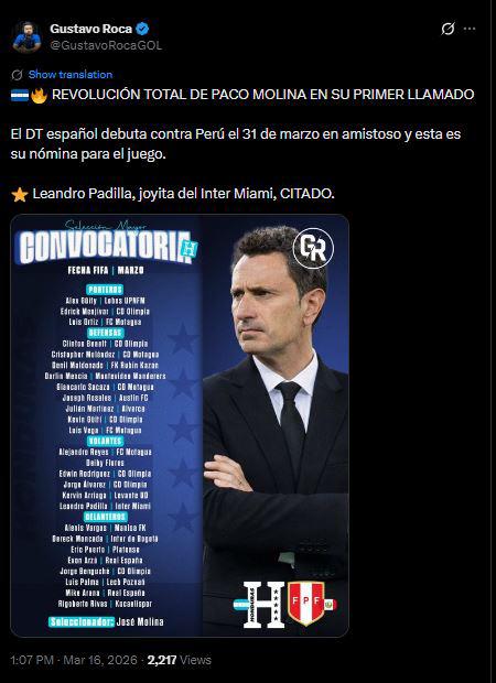 Esto dicen tras primera convocatoria de Molina y Otero deja polémica reacción