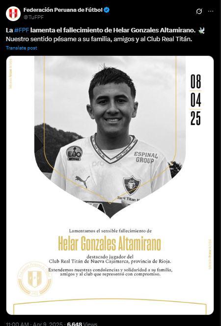 Tragedia: muere futbolista tras sufrir brutal choque en pleno partido