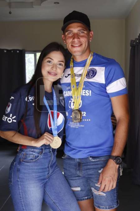 Andrea Núñez es la pareja sentimental del atacante hondureño Ángel Tejeda, quien recientemente se consagró campeón con la camiseta del Motagua.