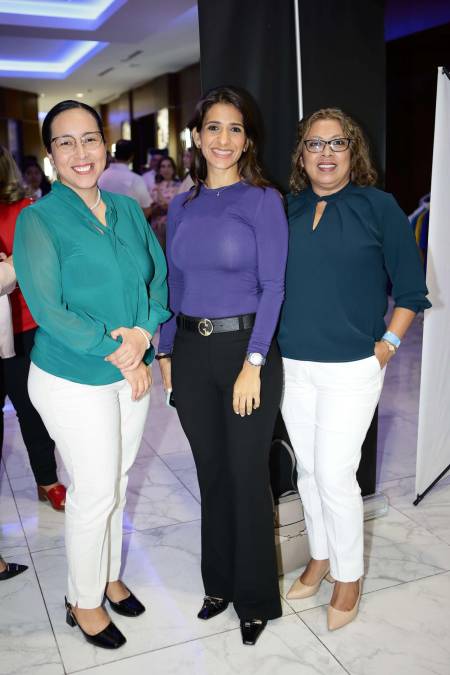 Elena Bardales, Lille Rietti y Erika Perdomo