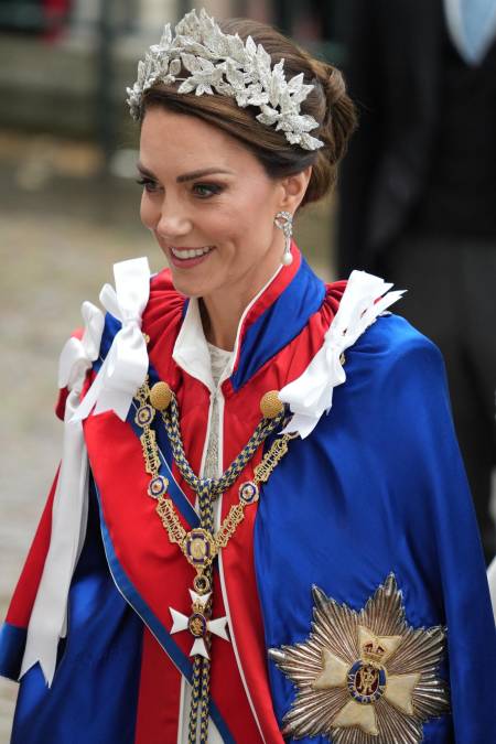 La futura reina Kate Middleton fue la gran protagonista de la coronación de Carlos III