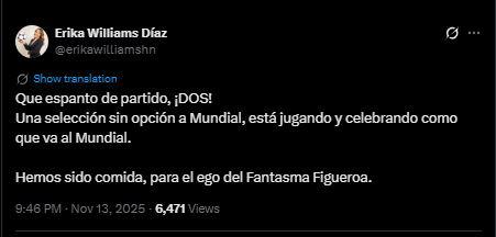 Señalan al culpable tras caída de Honduras vs Nicaragua y famosos reaccionan