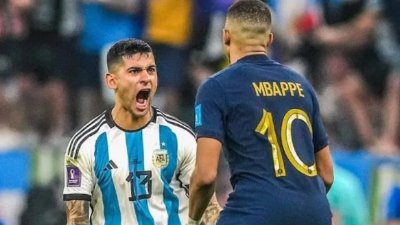 Sale a la luz video del Cuti Romero burlándose de Mbappé en Qatar