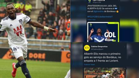 Alberth Elis anotó su primer gol con la camiseta del FC Girondins de Burdeos y a continuación te mostramos lo que han dicho en Francia sobre la anotación del atacante hondureño.