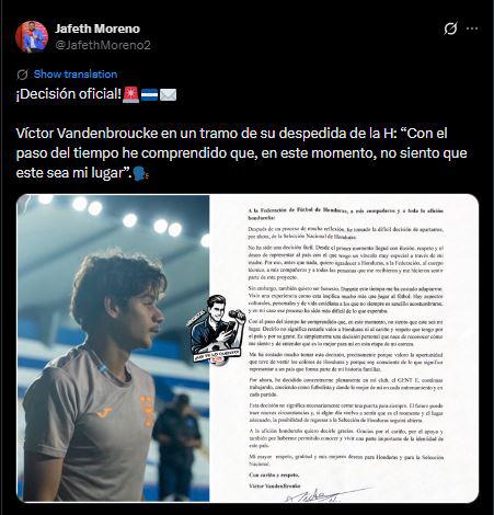 Revuelo tras renuncia de Vandenbroucke a la Selección y exfutbolista deja duro dardo