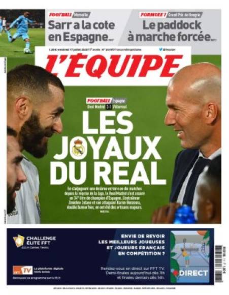 L'Équipe de Francia - 'Las joyas del Real'.