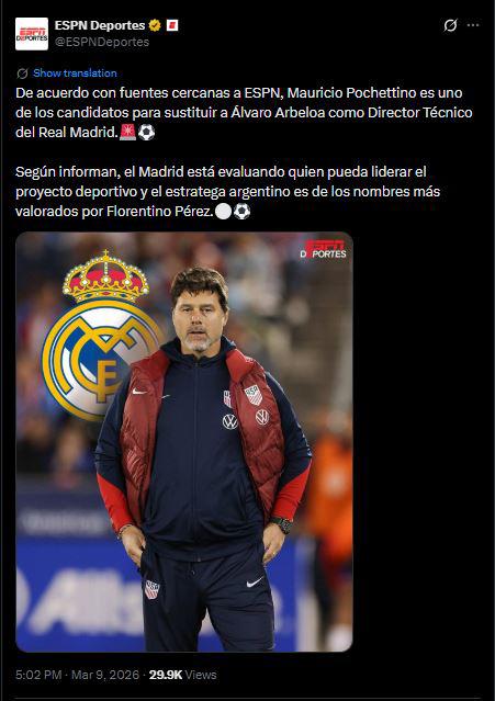 Giro con nuevo DT del Real Madrid: destapan al sorpresivo sustituto de Arbeloa