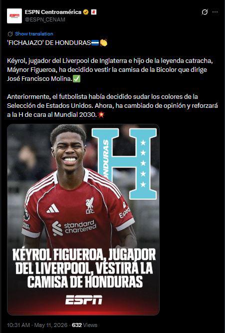 Revuelo por Keyrol Figueroa a Honduras: esto dicen tras anunciar su decisión