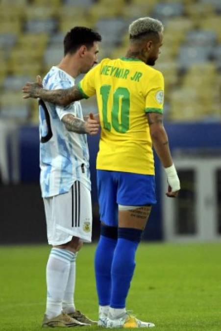 El reencuentro de Messi y Neymar en la final de la Copa América 2021.