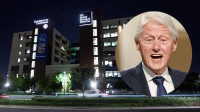Fachada del hospital en el que está ingresado Bill Clinton.