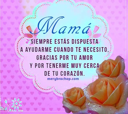 Bellas frases y poemas para Mamá