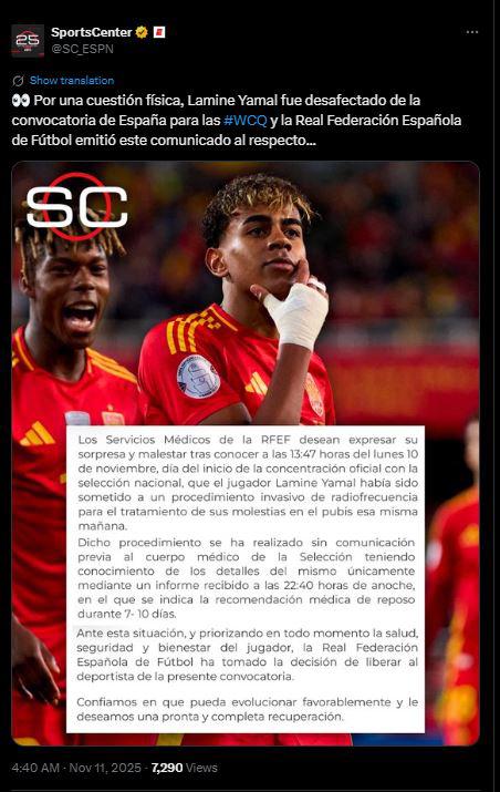 Indignación por lo que hizo Yamal con Selección de España; Barcelona reacciona