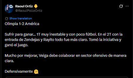 Faitelson reaccionó al Olimpia-América y no perdonan tras debut: fue cobarde