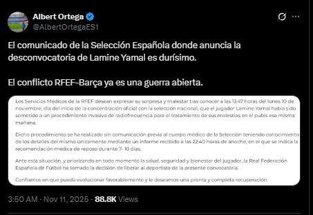 Indignación por lo que hizo Yamal con Selección de España; Barcelona reacciona