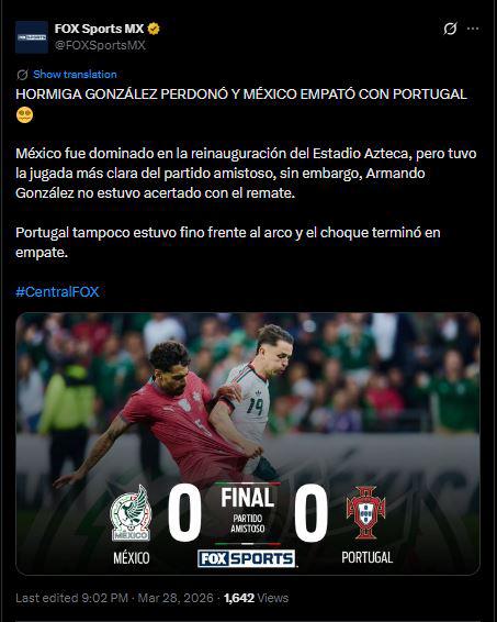 Indignación por lo que pasó en el México vs Portugal; Faitelson reacciona