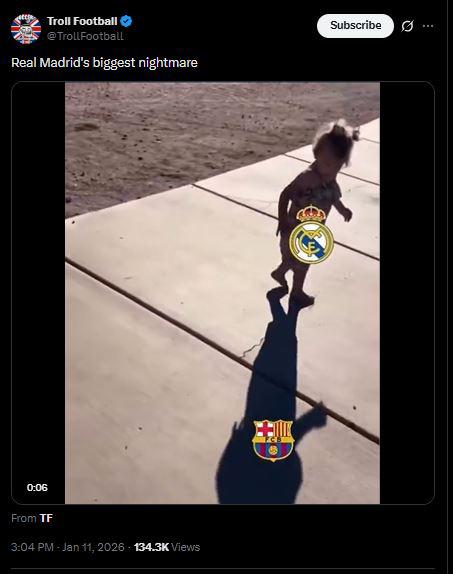 Burlas: memes humillan al Real Madrid tras perder la final vs Barcelona